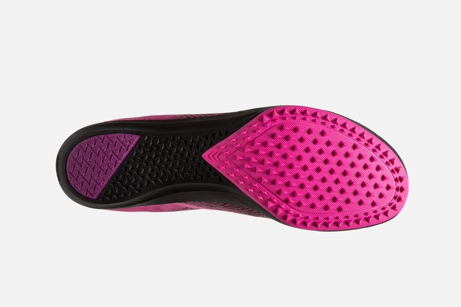 Brooks Mach 19 Spikeless Spikes Löparskor Dam - Rosa/Svarta - 0536-TQROA